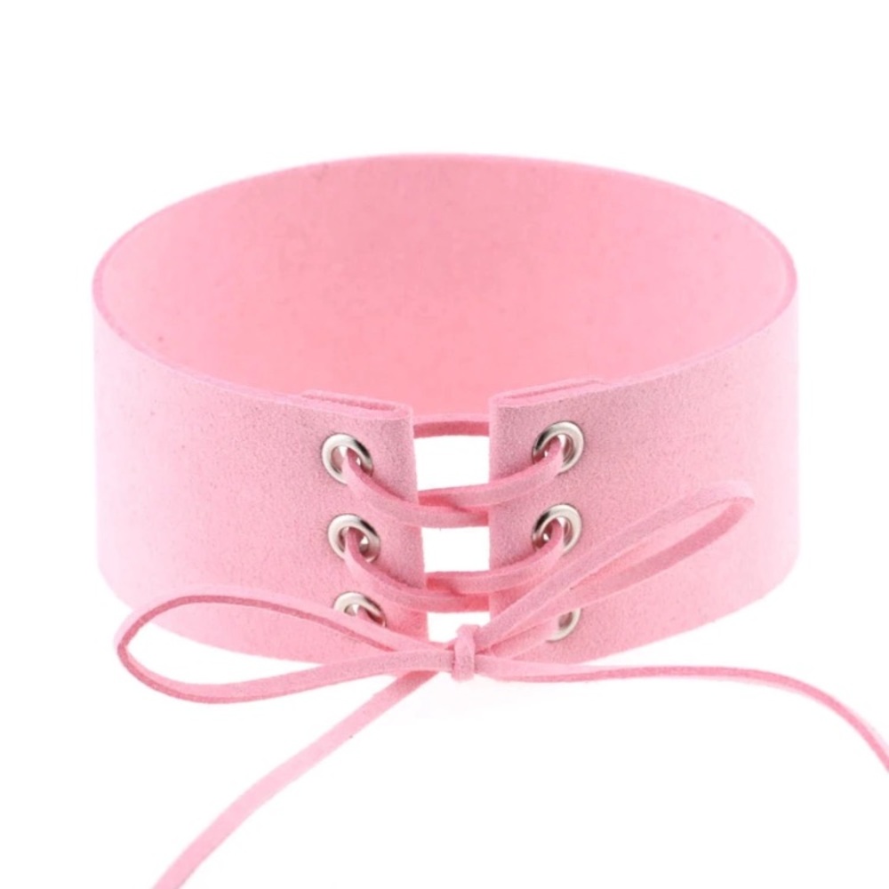 New! Corset Lace-Up Choker - Picture 7 of 8
